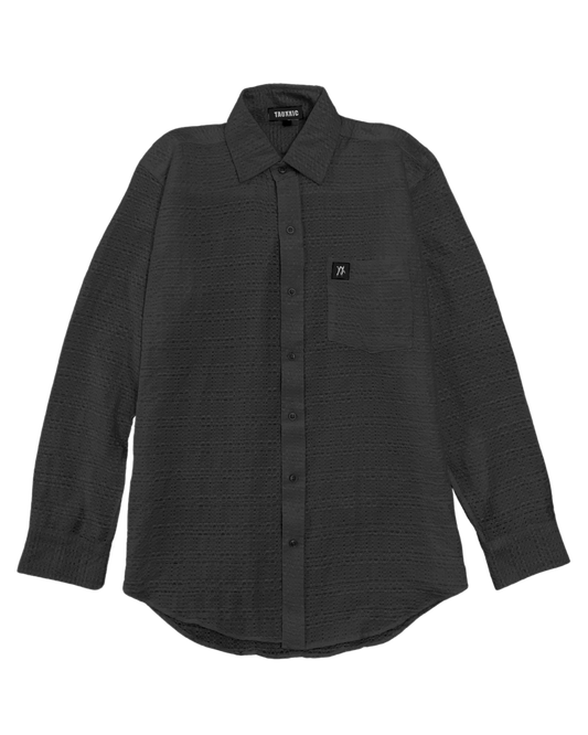 Black Textured Shirt